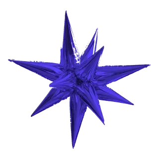 Producto - Estrella puntas 20" azul x1