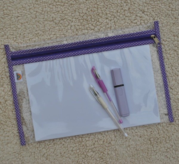 Producto - Sobre Cristal A4 Lunares Violeta