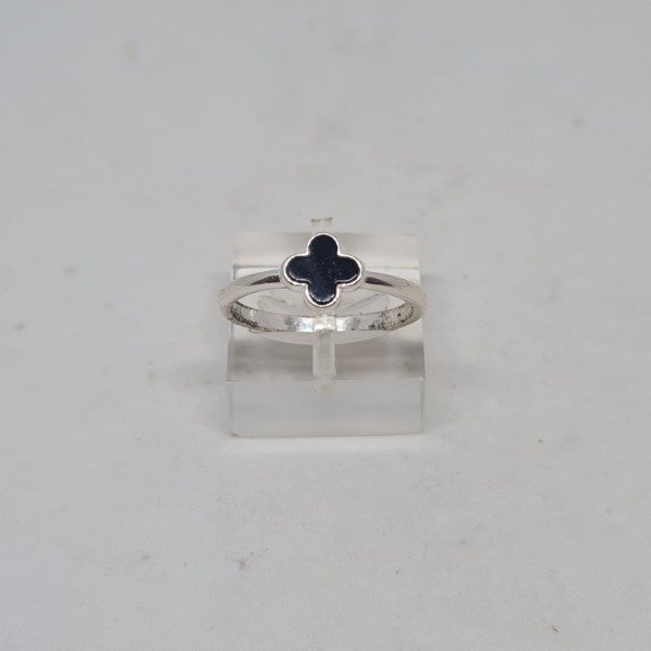 Producto - Anillo van cleef negro liso