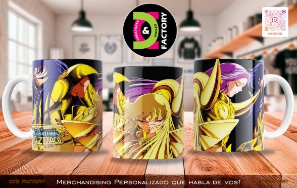 Producto - Taza - Anime - Caballeros del Zodiaco - TZ-RT-BL-11OZ-23-ANM-CDZ