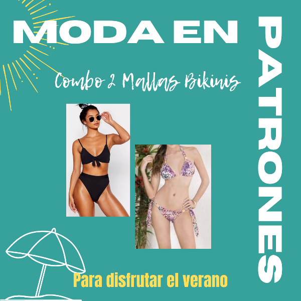 Producto - Patrones de costura - Combo 2 Bikinis