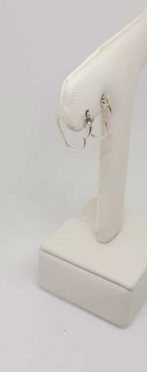 Producto - Aros corazón calados de plata (cod900)