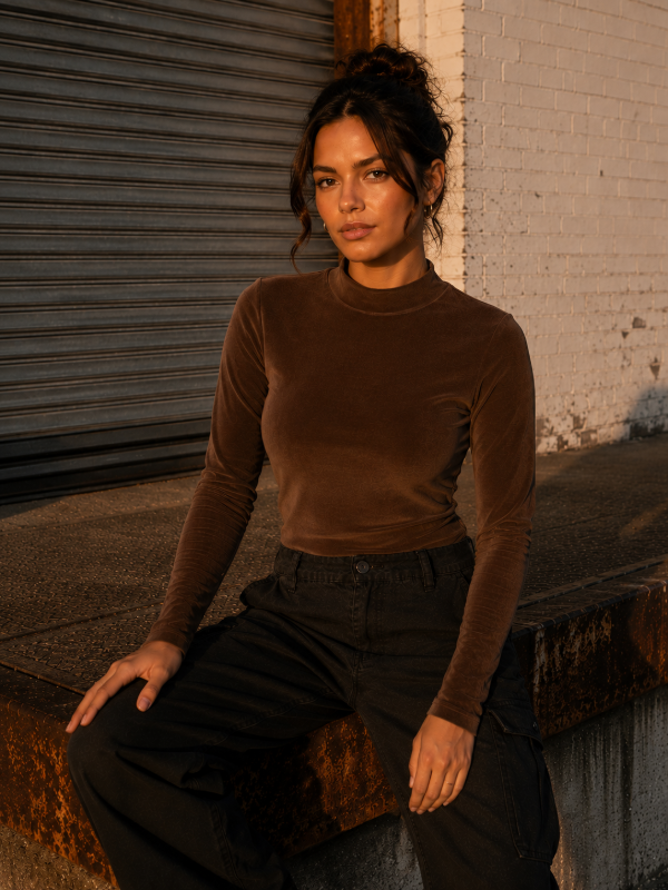 Producto - Polera plush marron