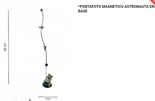 Producto - PORTA FOTO-MENSAJE MAGNETICO ASTRONAUTA 79026
