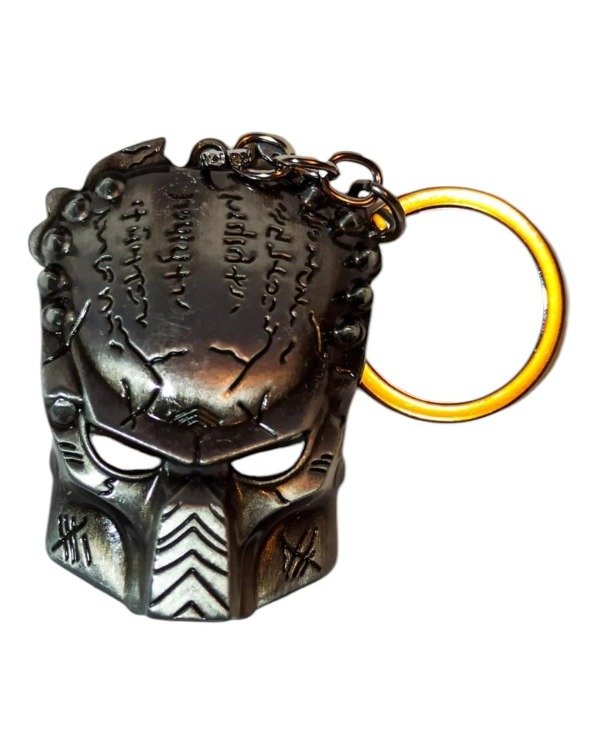 Producto - LLAVERO CASCO DEPREDADOR DE METAL