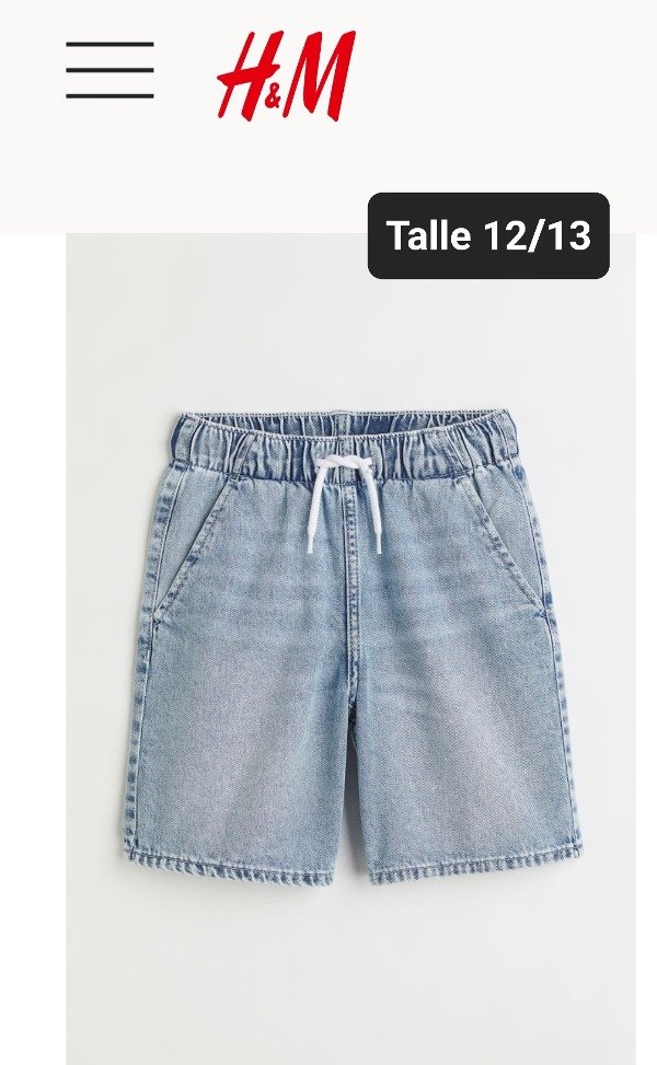 Bermuda de jean HyM talle 12/13