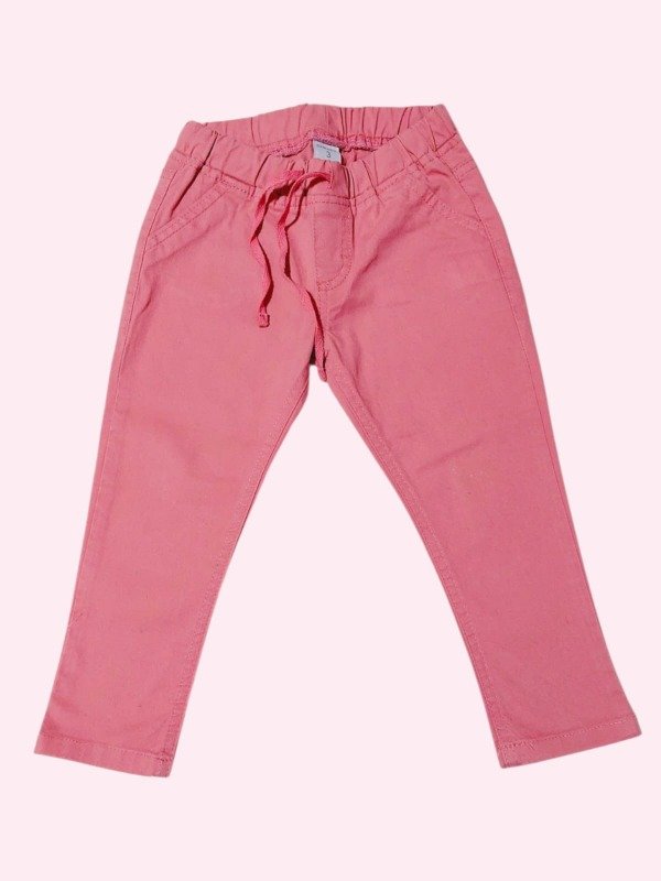 Producto - Leggings de gabardina rosa con lazo Cheeky 3 años