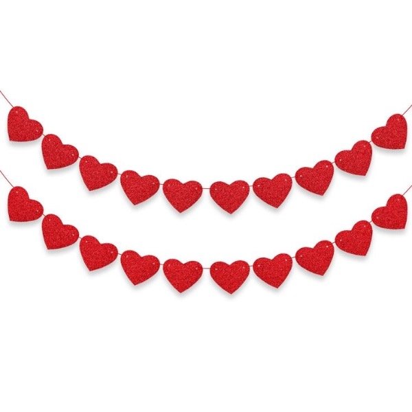 Producto - Guirnalda de corazones metalizada