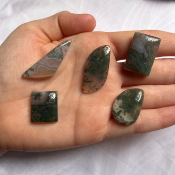 Producto - Cabujón Agata Arborescente/ Musgo Chica