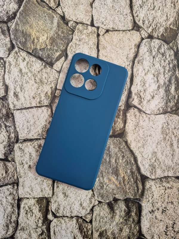 Producto - Funda silicone soft con felpa Moto G17 azul