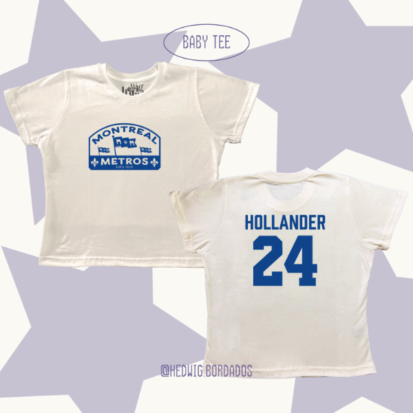 Baby Tee con doble estampa Montreal Metros Heated Rivalry — imagen 3