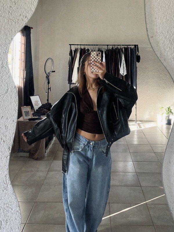 Producto - CAMPERA BOMBER DE CUERO