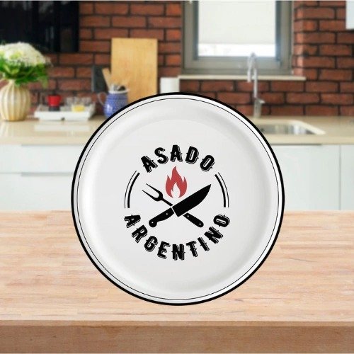 Producto - Plato de cerámica playo 26cm Oxford Asado Argentino