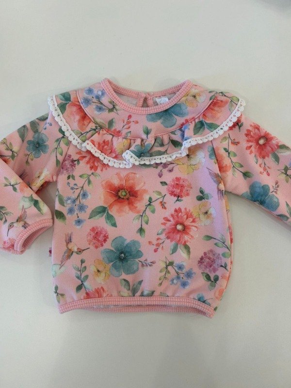 Producto - Buzo flores rosa