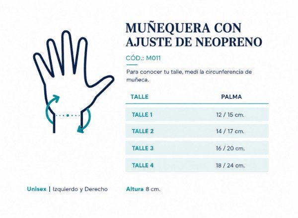 Producto - Muñequera regulable de neoprene - 2
