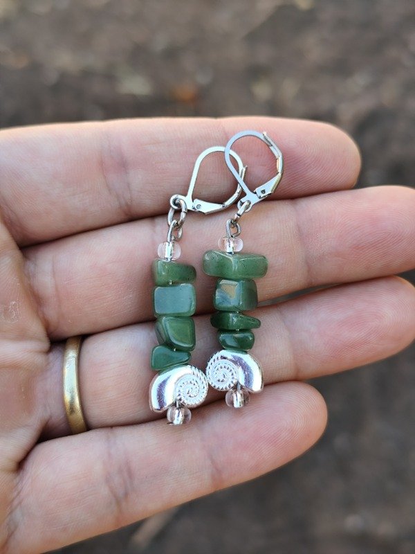 Producto - AROS AVENTURINA VERDE - Apertura emocional