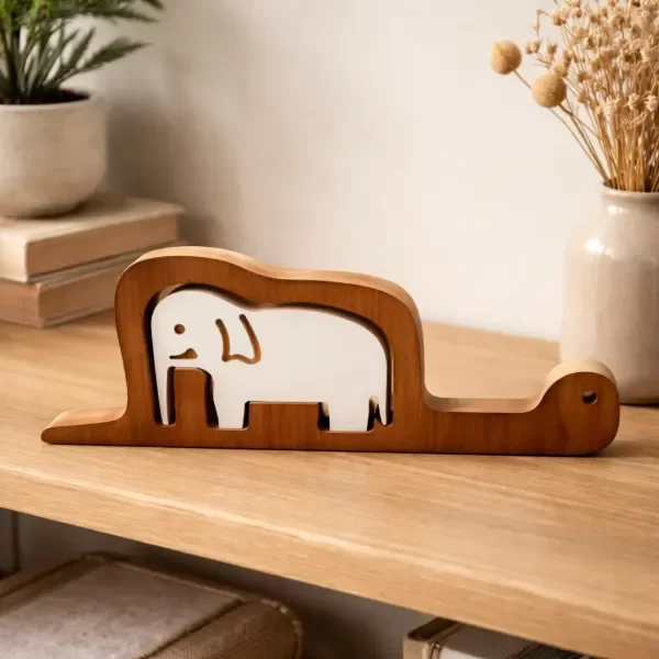Producto - Decoracion Boa Y Elefante El Principito De Madera - 3
