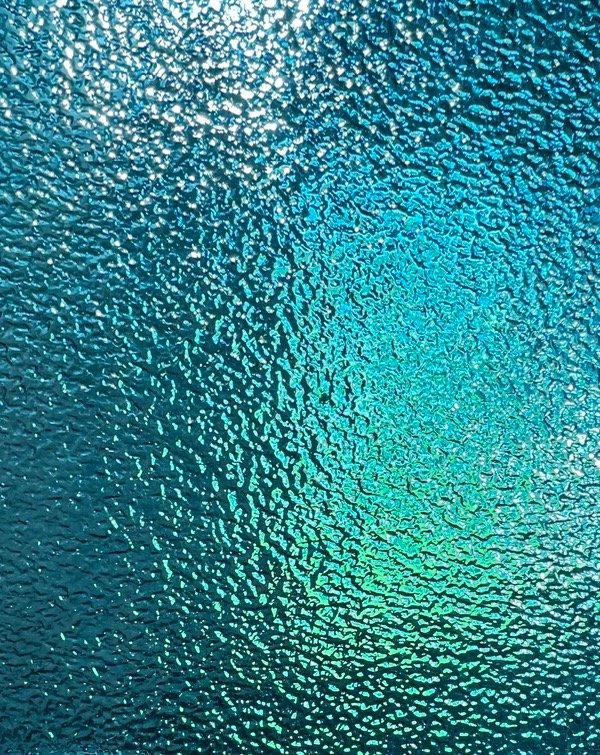 Producto - Vidrio translucido turquesa granito 20,5 x 26,5 cm