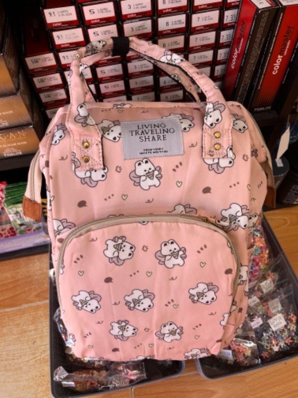 Producto - Mochila Rosa con conejitos