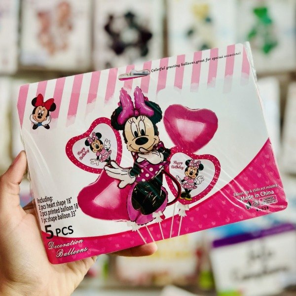 Producto - Set de globos MINNIE 5 pcs