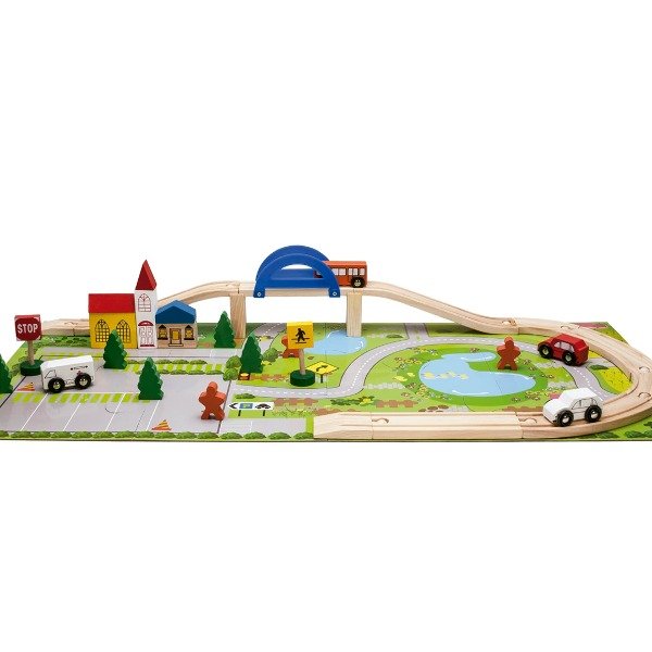 Producto - Autopista De Madera - Mini Ciudad