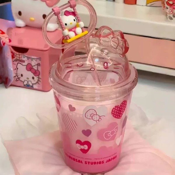 Producto - VASO ACRÍLICO DE HELLO KITTY CON SORBETE