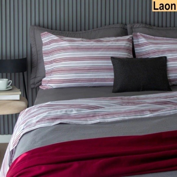 Producto - Juego de sábanas 2 1/2 plazas Arco Iris mixto Laon