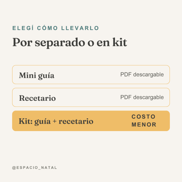 Producto - Kit de Alimentacion complementaria, más recetario primeras comidas - 3