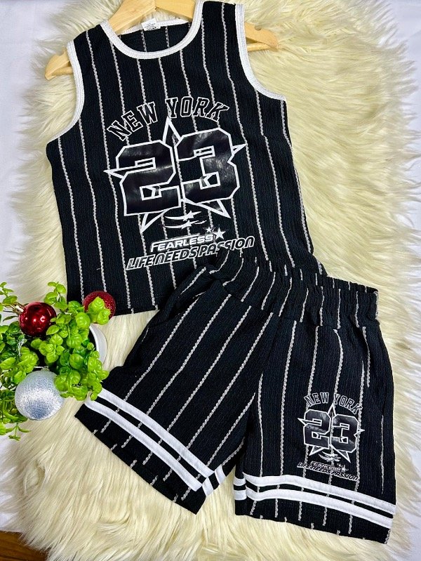 Producto - CONJUNTO EMIL NEGRO (MUSCULOSA + SHORT)