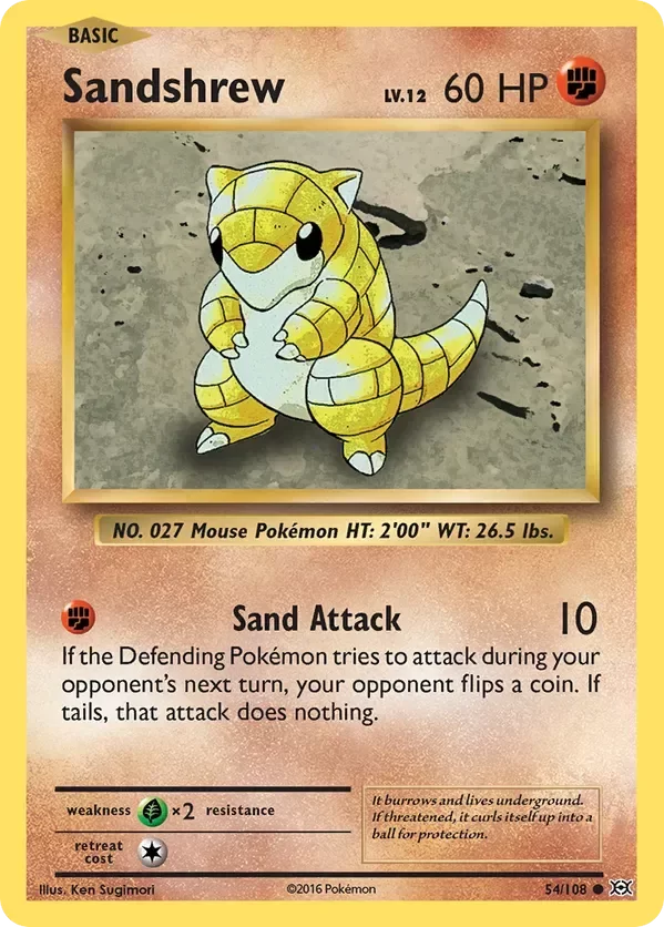 Producto - Sandshrew - 54/108 - Evolutions