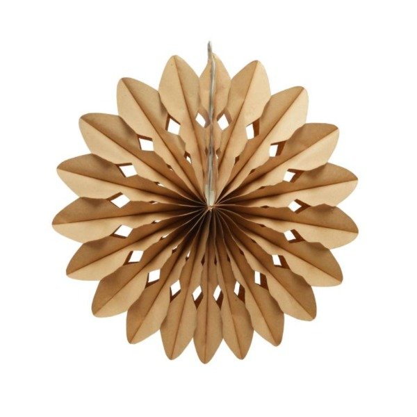 Producto - Adorno medallón estrellado kraft x1