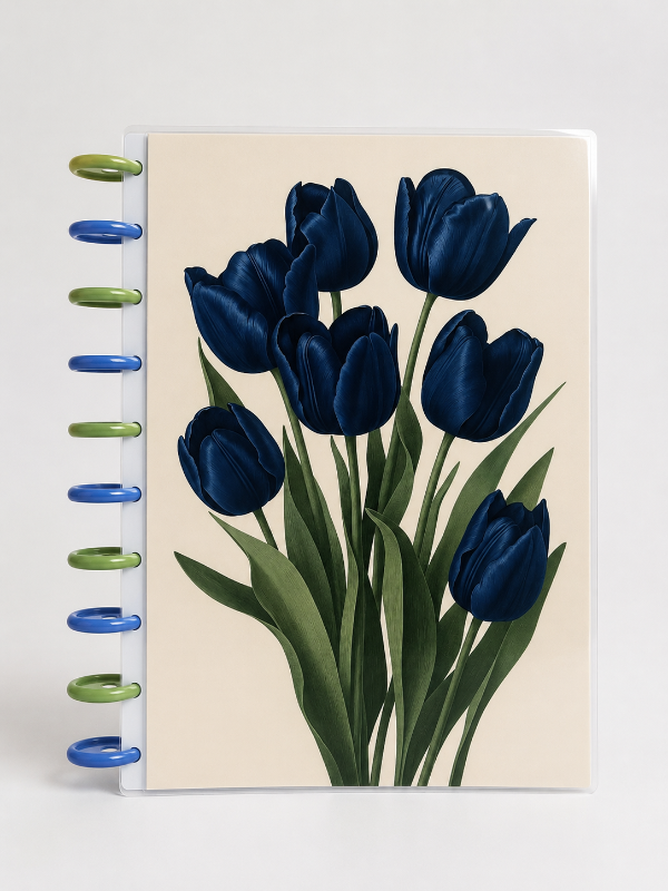 Producto - Tulipanes Azules - cuaderno A4 - 0