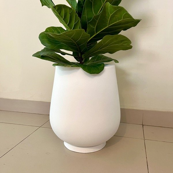 Producto - Maceta Gota S 30cm - Rotomoldeo Lisa mate - con plato