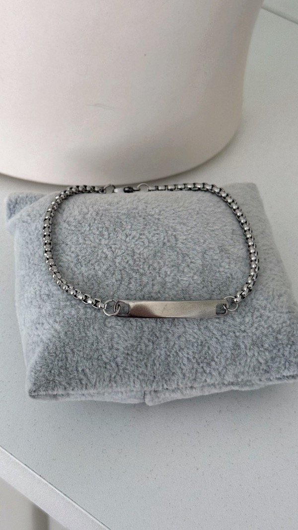Producto - Pulsera mini rolo barrita para grabar UNIDAD ACERO QUIRÚRGICO - 4