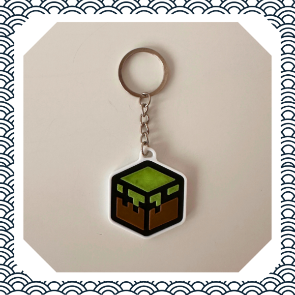 Producto - Llavero Minecraft Bloque - Accesorio Gamer