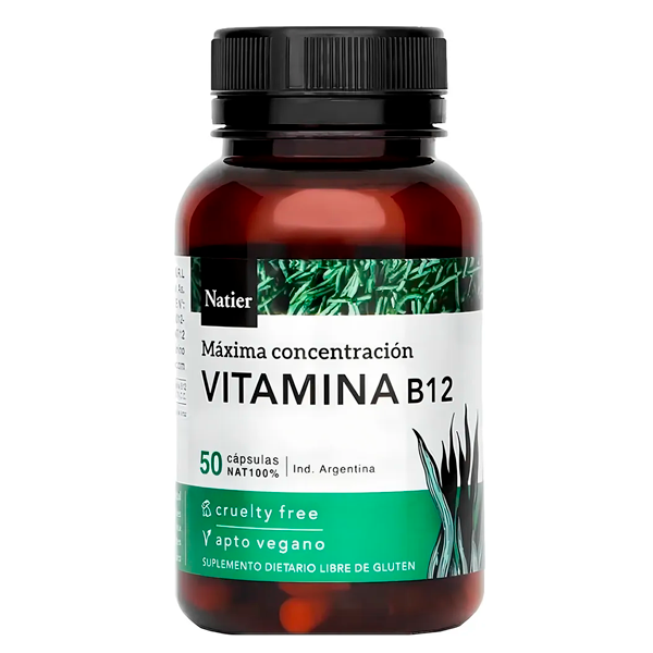Producto - VITAMINA B12 50 CÁPSULAS - NATIER