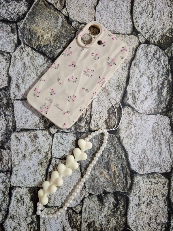 Producto - Funda tpu diseño flores Iphone 17 natural