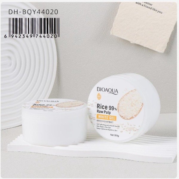 Producto - Gel Corporal  y facial Bioaqua de arroz White Gel 300g