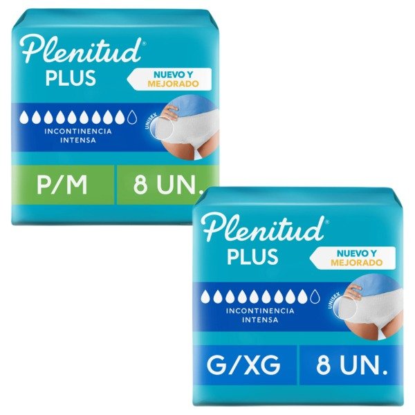 Producto - Plenitud Protect Plus 8u - Ropa Interior Descartable Unisex