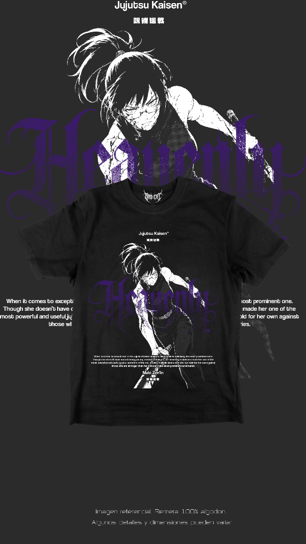Producto - Remera Maki Zenin Heavenly - 0