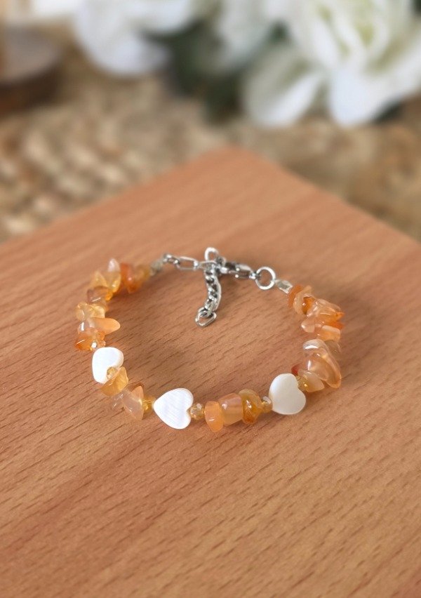 Producto - Pulsera Corazones Cornalina - 0