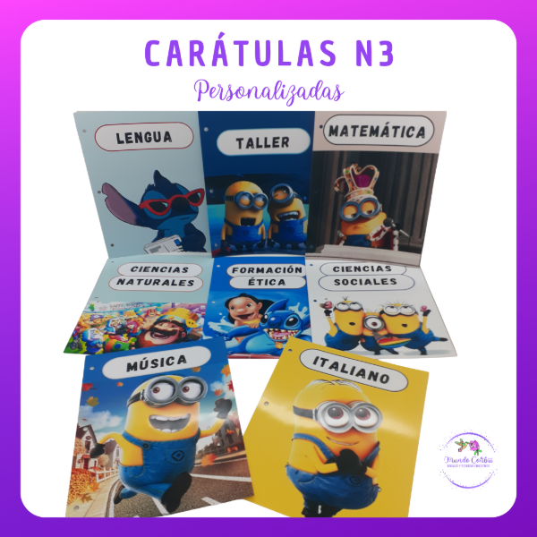 Producto - Carátulas N3 y A4 (Personalizadas)