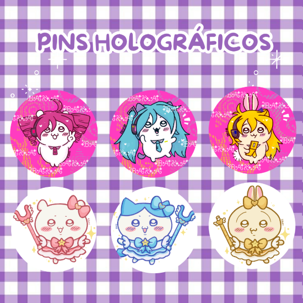 Producto - Pins Holográficos