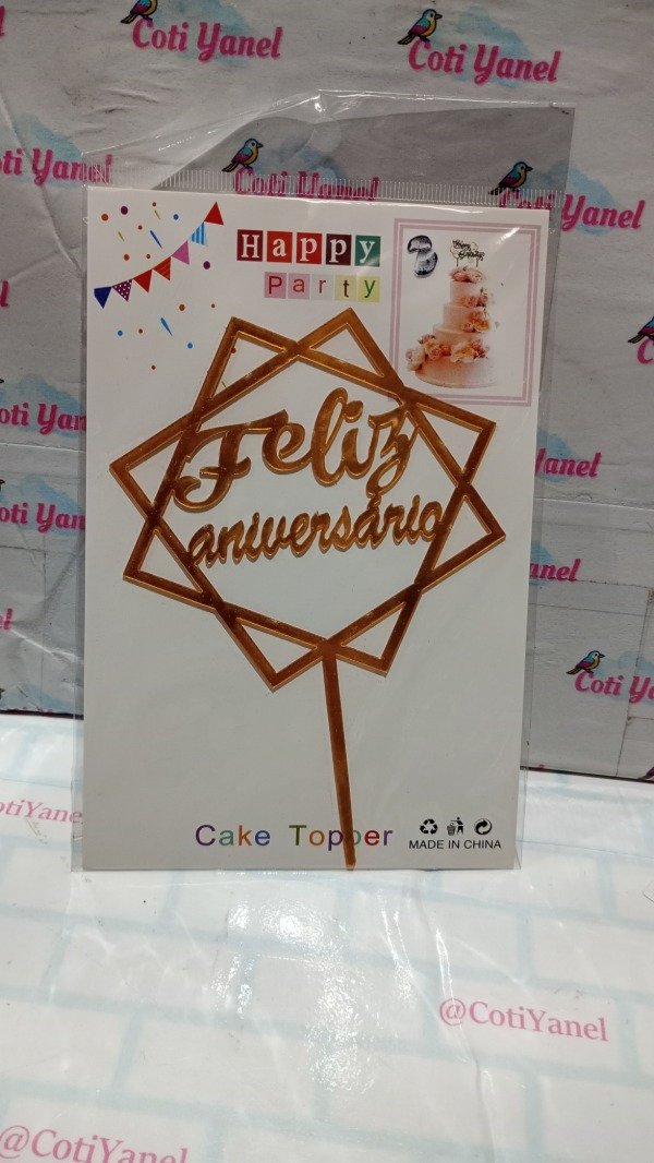 Producto - Topper "Feliz Aniversario" PLASTICO - 7