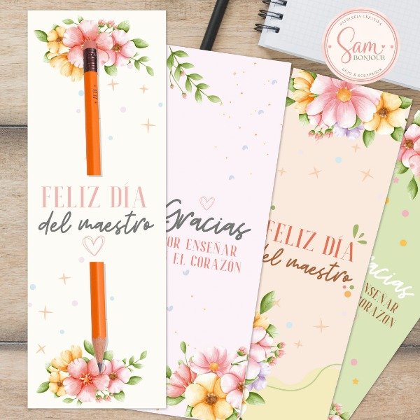 Producto - Kit Imprimible: PORTALAPICES DIA DEL MAESTRO