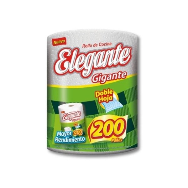 Producto - ROLLO COCINA ELEGANTE x rollo de  200 paños cod 921