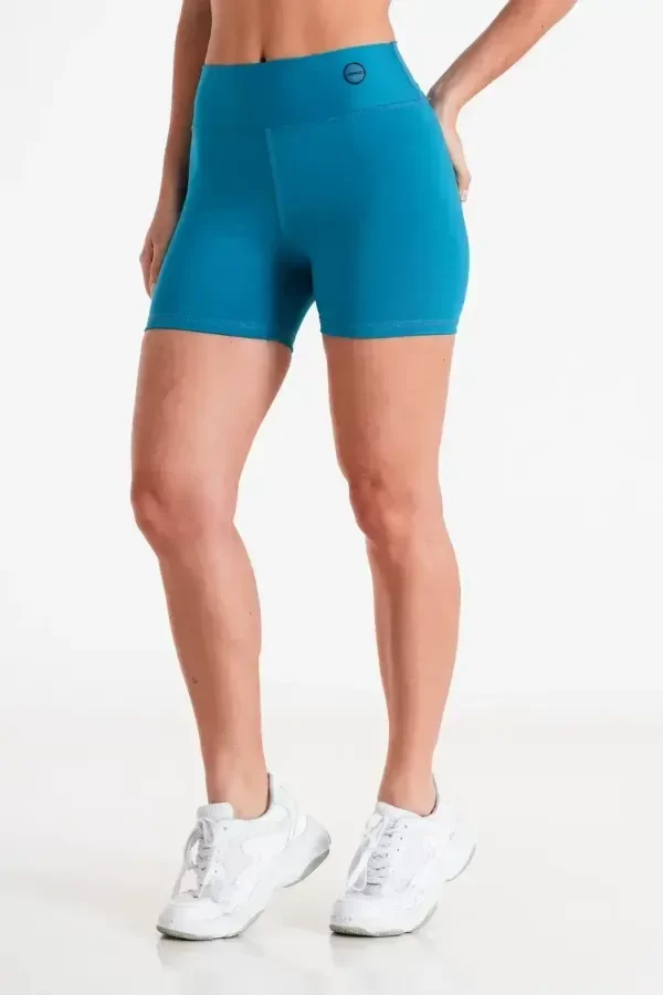 Producto - Short Basic Liso Turquesa T. M-L - 0