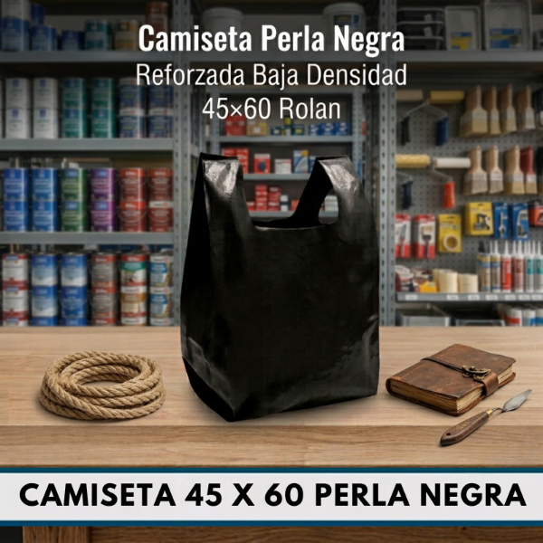 Producto - Camiseta 45 x 60 PERLA NEGRA - BAJA DENSIDAD