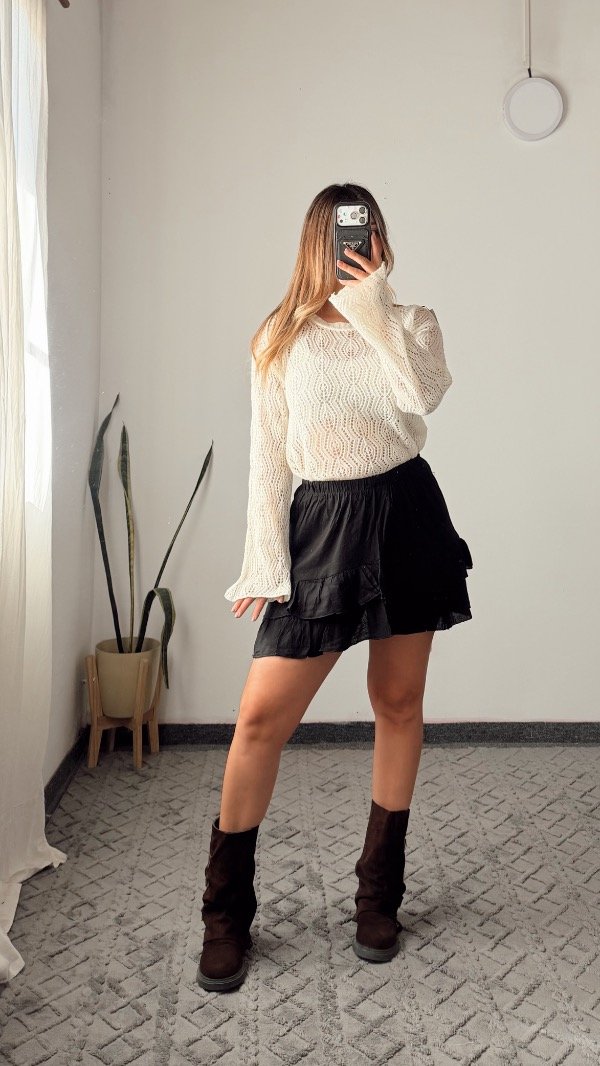 Producto - Sweater Diana natural hilo - 0