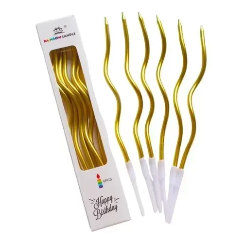 Producto - Velas onduladas metalizadas pack x unidades - 2